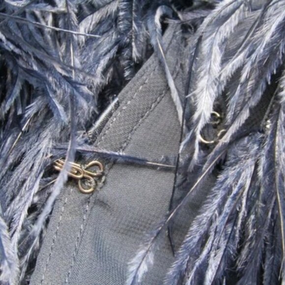 NEW DOROTHEE SCHUACHER Jacket Midnight Blue Size XS Feathery Volume Polyester - Picture 12 of 13